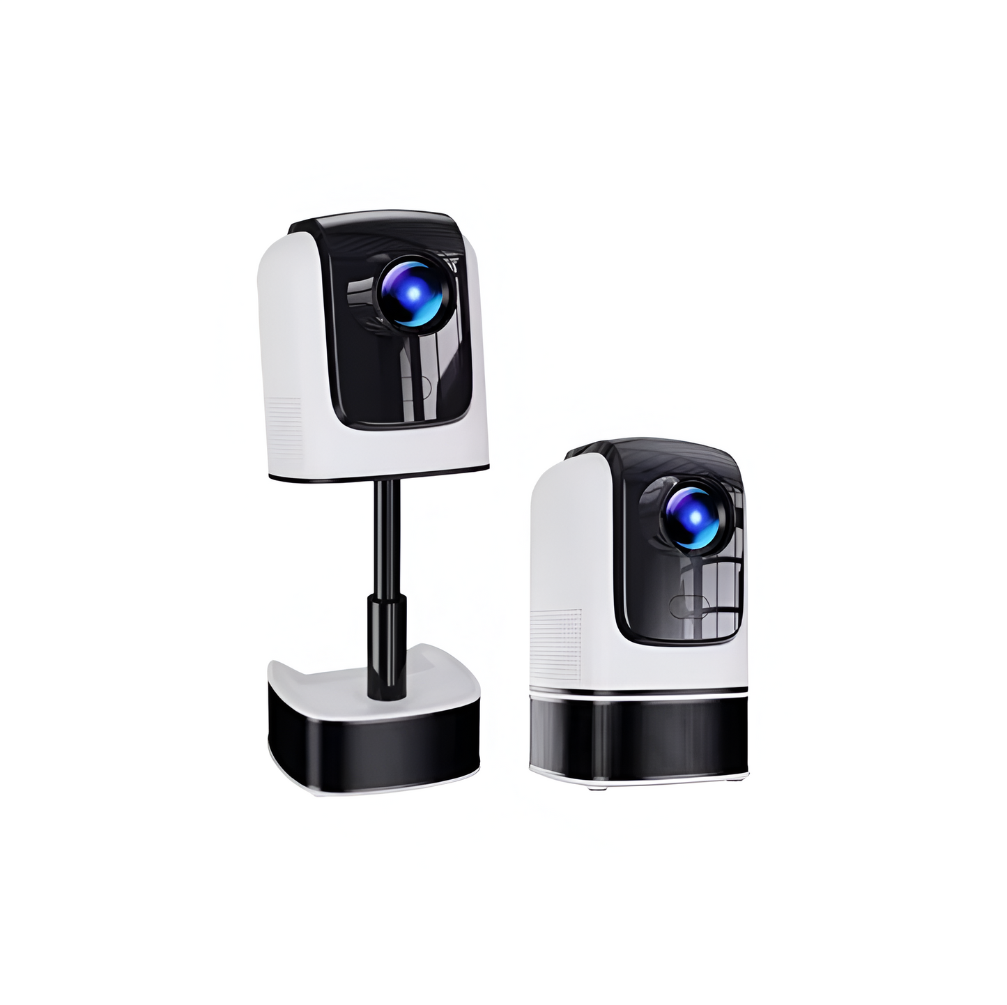 Videoproiector portabil cu suport 4K, corectie trapezoiala, functie de proiector Home Cinema, tripod telescopic